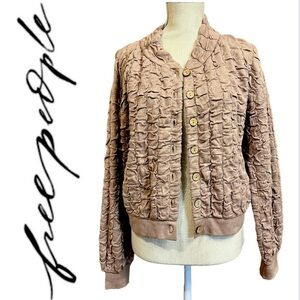 FREE PEOPLE Beach Button Down Cardigan Size Medium NWT